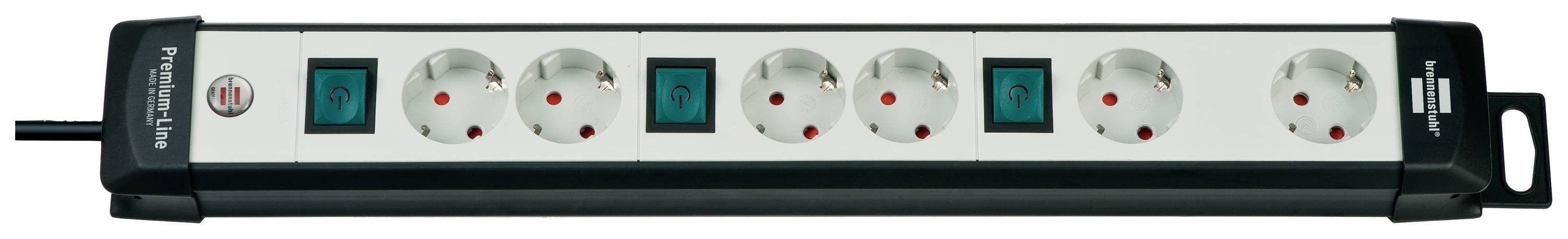 Brennenstuhl Steckdosenleiste Premium-Line 6x Schuko sw/gr Multimedia-Technik Steckdosenleisten