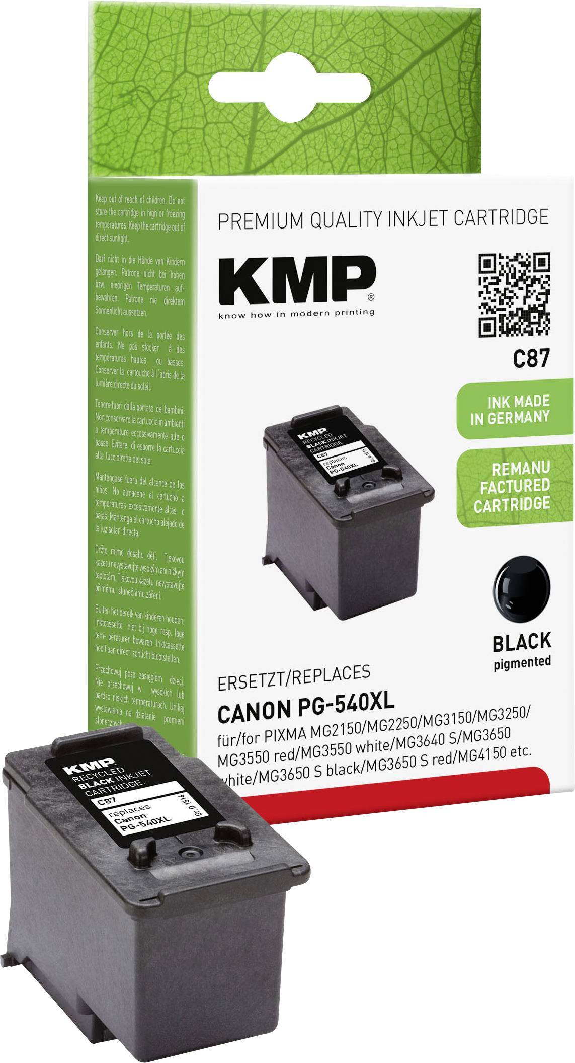 KMP Patrone Canon PG540XL black 600 S. C87 remanufactured Multimedia-Technik Patronen