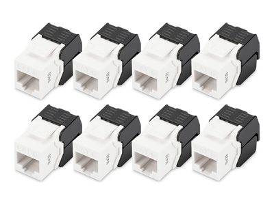 DIGITUS Keystone Jack Cat6/RJ45->LSA ungeschirmt 250MHz 8St Multimedia-Technik