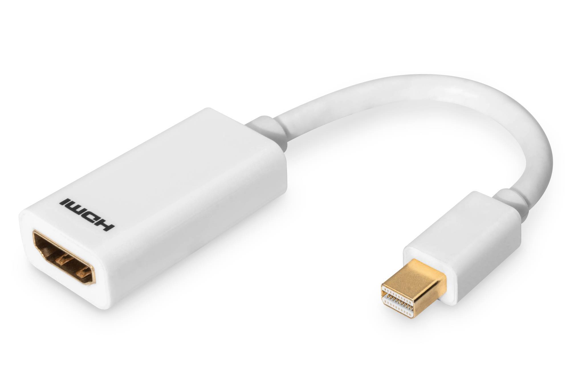 DIGITUS DisplayPortKabel miniDPort -> HDMI/A St/Bu 0.15m Multimedia-Technik Displayport-Kabel