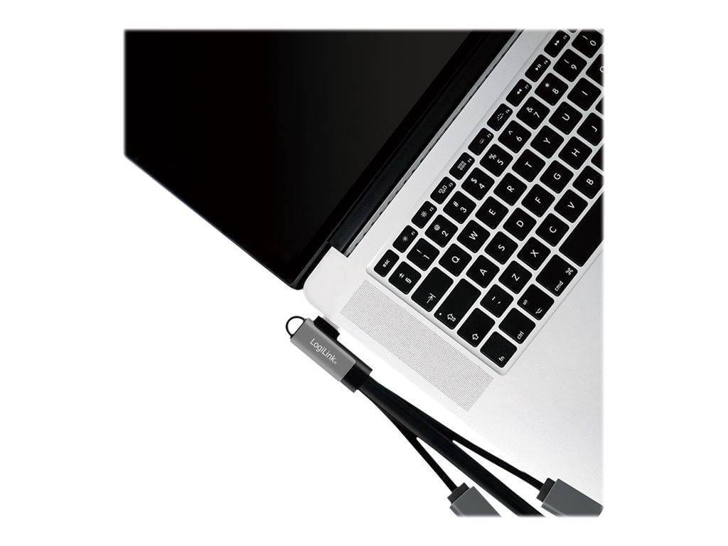 Logilink USB-HUB 3-Port,2xUSB2.0AF + 1xUSB3.0AF,gewink.Steck Multimedia-Technik HUBs