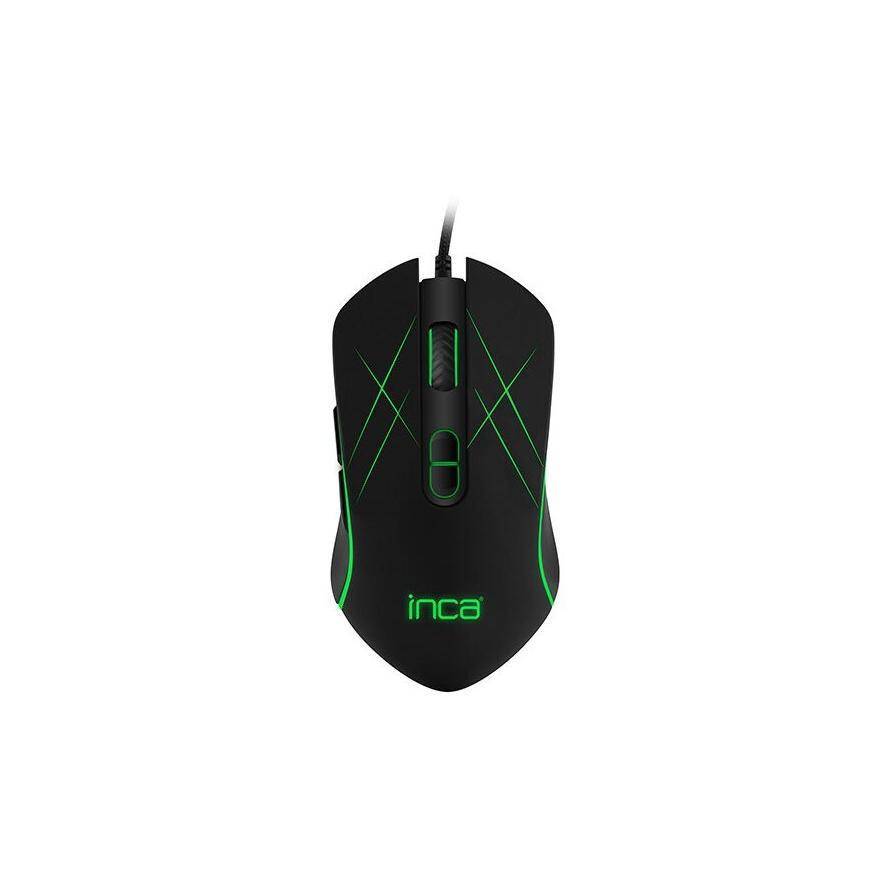 INCA Gaming Maus RGB/ 3200DPI/ 7Tasten/USB 1.65m schwarz retail Eingabe / Ausgabe Mäuse &