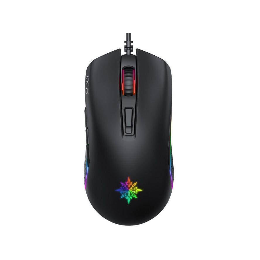 INCA Gaming Maus RGB/ 3600DPI/ 7Tasten/USB 1.50m schwarz retail Eingabe / Ausgabe Mäuse &