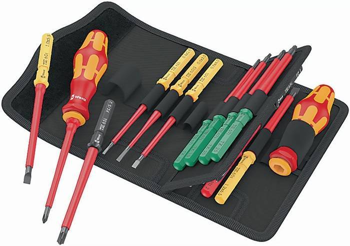 Wera Kraftform Kompakt VDE 17 Universal Tool Finder 17-teil Multimedia-Technik Werkzeug