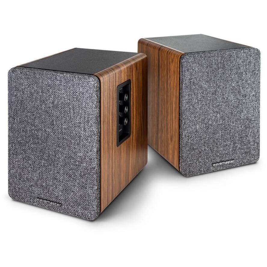 Wavemaster BASE 2.0 Bluetooth wood/gray retail Multimedia-Technik Aktivboxen