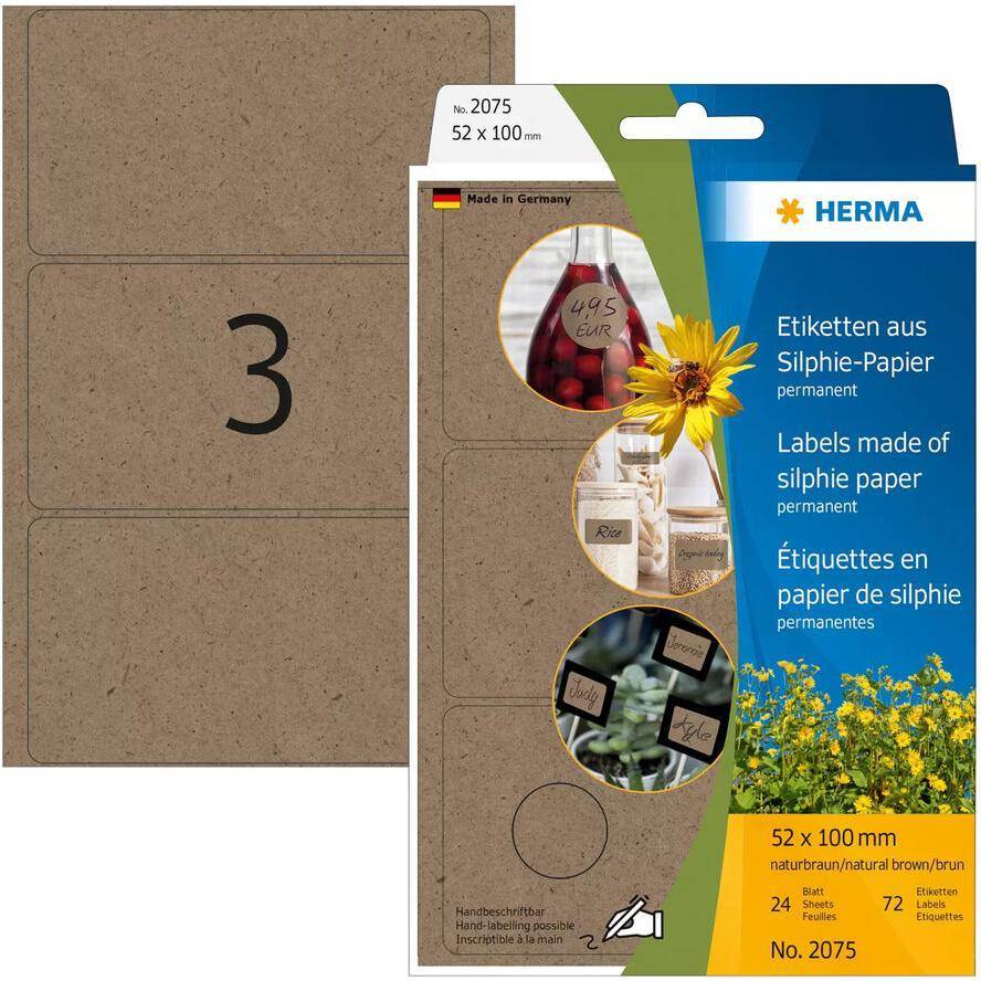 HERMA Büropackung Vielzwecketiketten Silphie 52x100mm Multimedia-Technik Etiketten