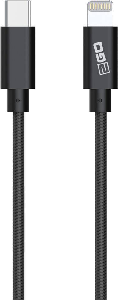 2GO Datenkabel lightning-USB Type-C anthrazit-1m MFI zert Multimedia-Technik Apple Zubehör
