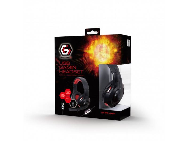 gembird Headset USB 5.1 Surround Eingabe / Ausgabe Kopfhörer & Headsets