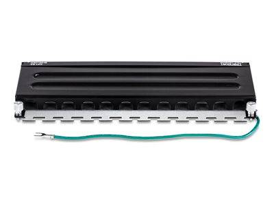 TRENDnet Patchpanel 12-Port Cat6a geschirmt (10 wide) Multimedia-Technik Netzwerkzubehör