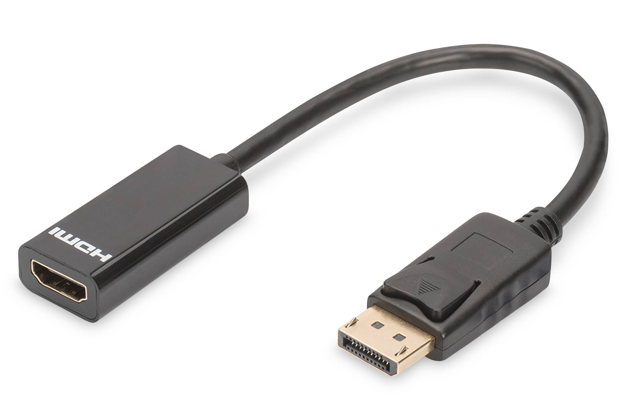 DIGITUS DisplayPortKabel DPort -> HDMI-A St/Bu 0.15m 1.1a Multimedia-Technik Displayport-Kabel