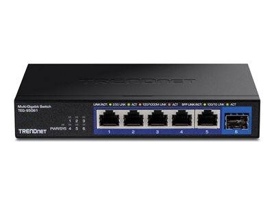 TRENDnet 6-Port 2.5G Unmanaged Switch with 10G SFP+ Port Multimedia-Technik Switche