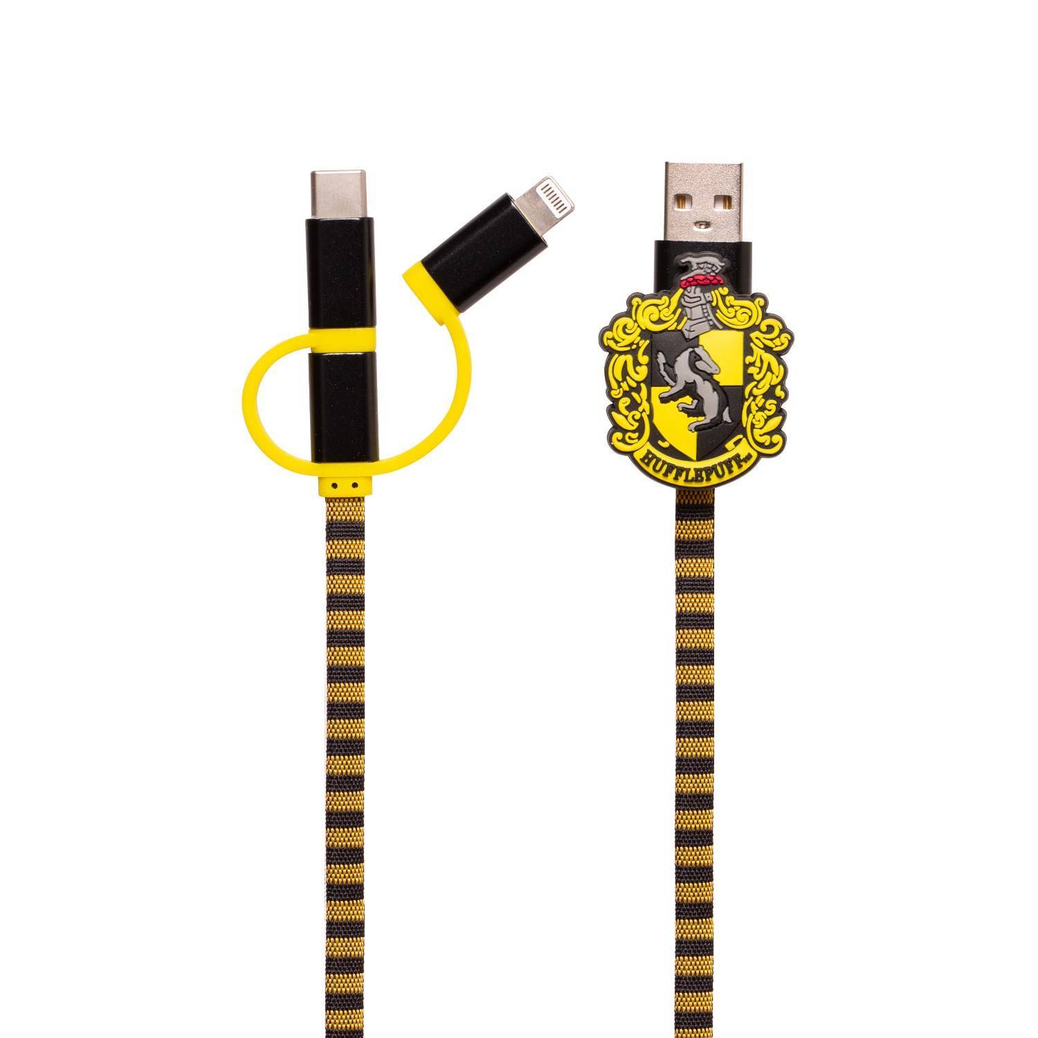 ThumbsUp! Ladekabel Hufflepuff 3in1 Lightning/Micro/USBC Multimedia-Technik