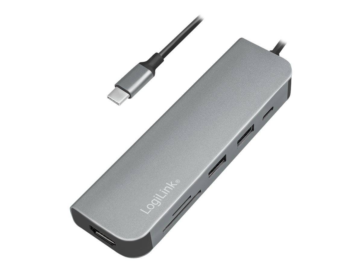 Logilink USB-C HUB, HDMI, PD, Kartenleser, USB 3.2 GEN 1x1 Multimedia-Technik HUBs