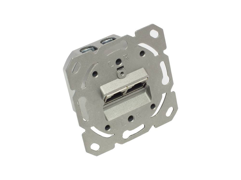 Good Connections Netzwerkdose Cat. 6, 2xRJ45 Multimedia-Technik Netzwerkzubehör