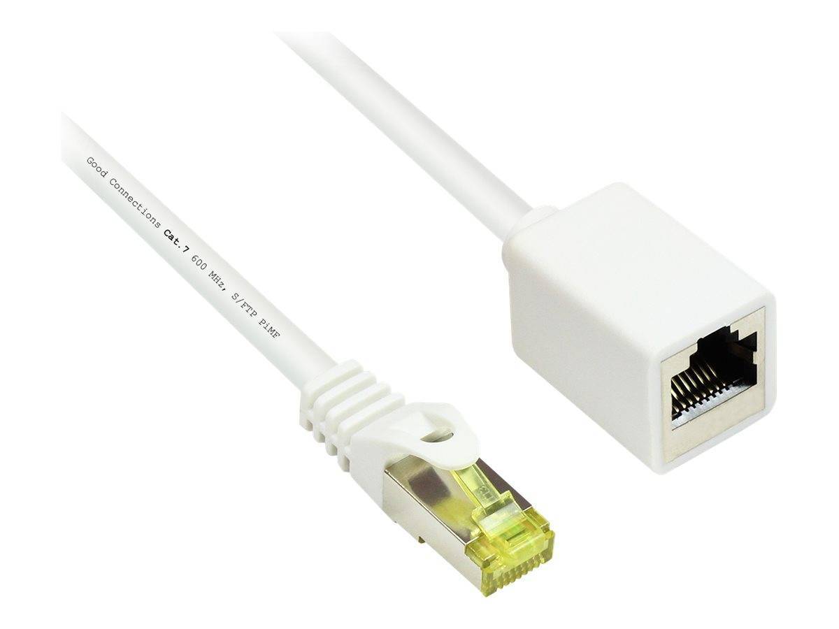 Good Connections Patchkabelverl. m. Cat.7 RK weiß 0,5m Multimedia-Technik Cat7 Kabel