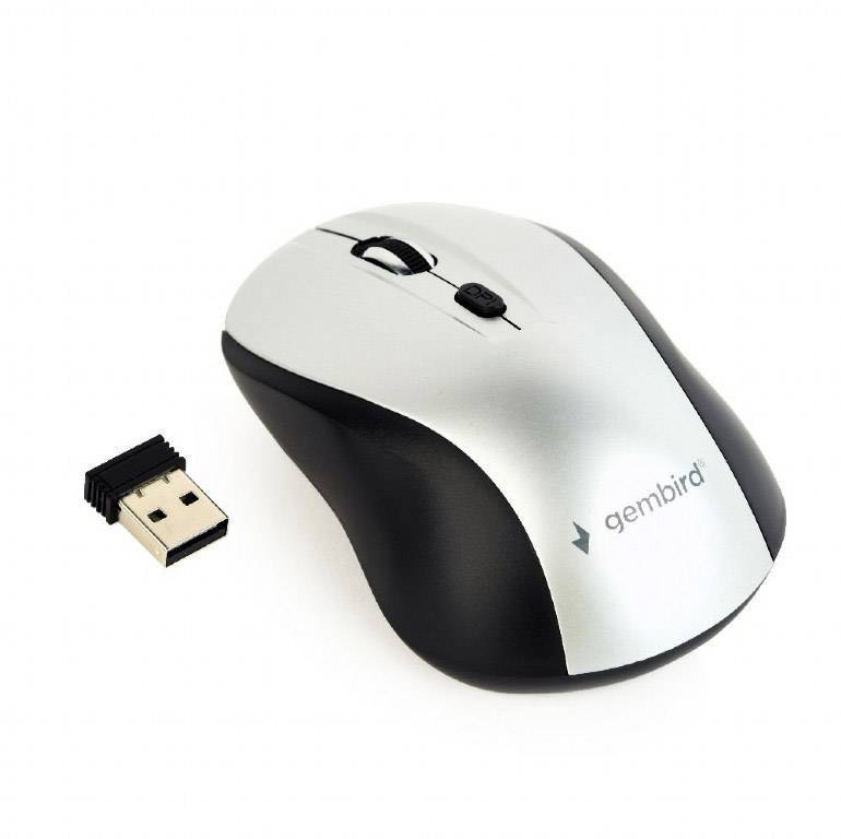 gembird Maus OPT WIRELESS 4 Tasten inkl. USB grau/schwarz Eingabe / Ausgabe Mäuse & Tastaturen