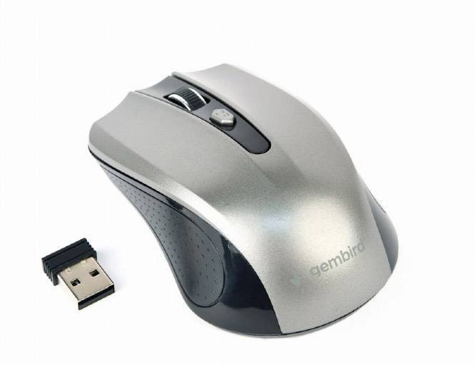gembird Maus OPT WIRELESS 4 Tasten inkl. USB schwarz-grau Eingabe / Ausgabe Mäuse & Tastaturen