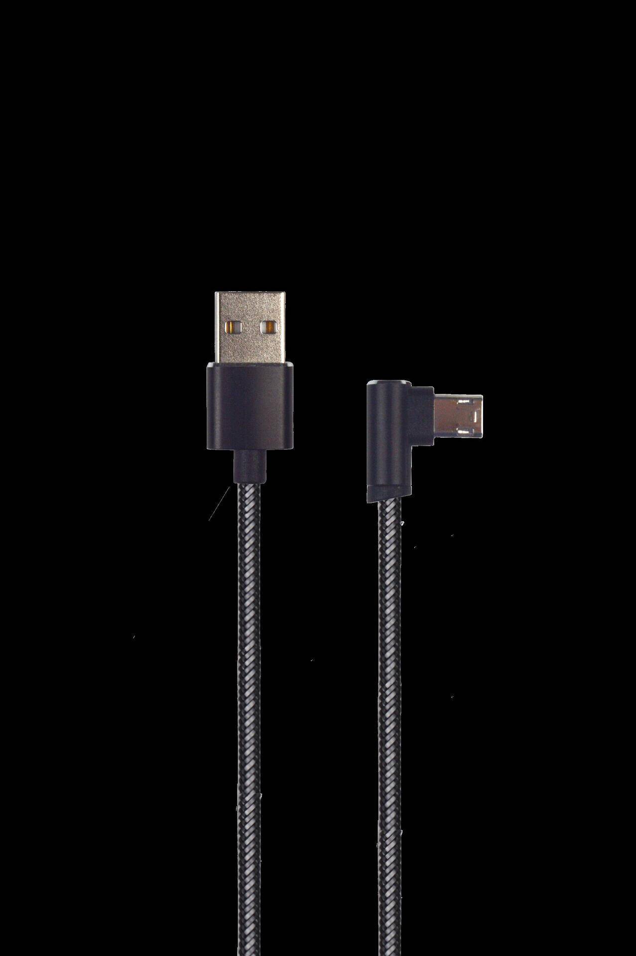 2GO USB Lade-/Datenkabel Deluxe für Micro-USB 1m sw Multimedia-Technik Kabel