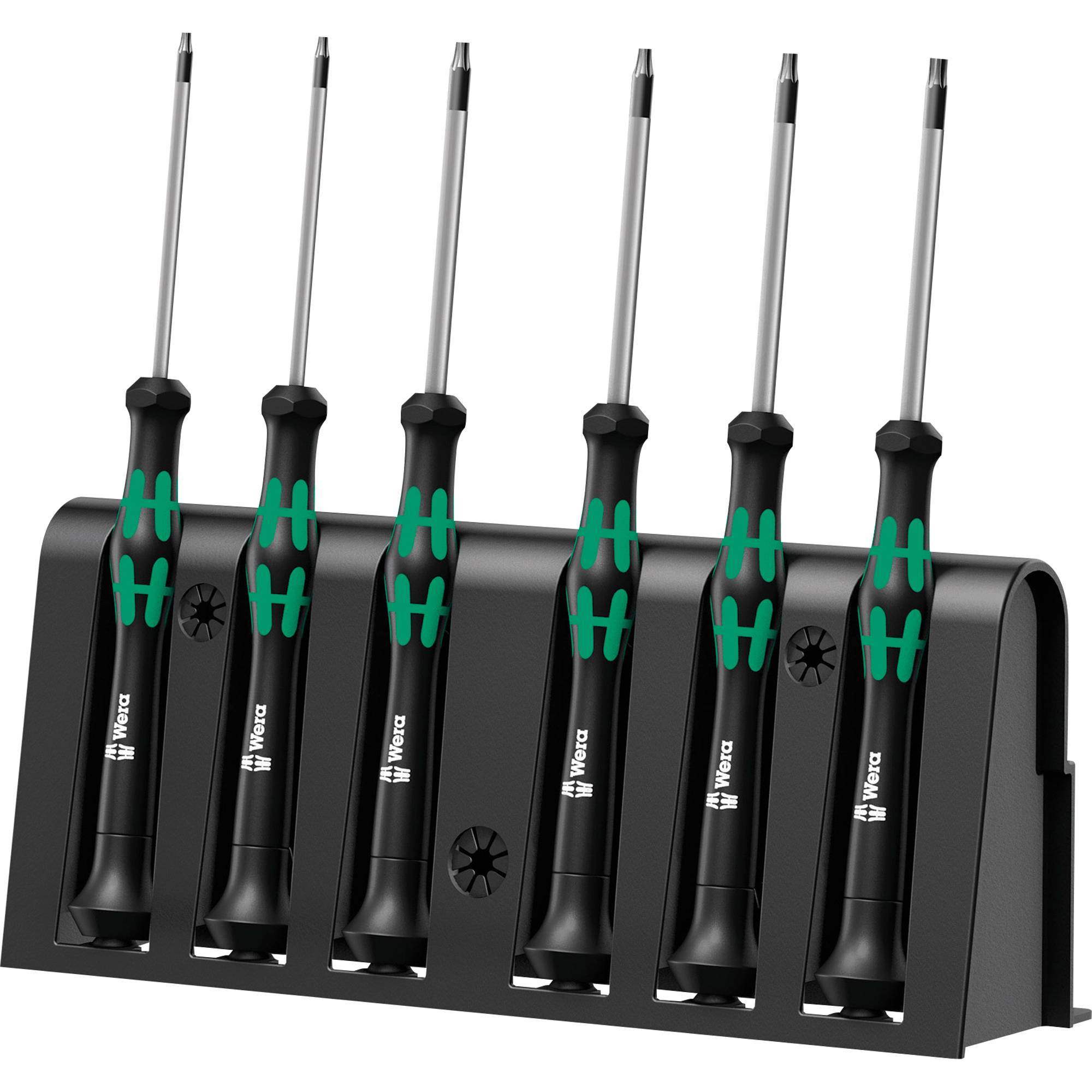 Wera Elektronik-Schraubendrehersatz + Rack 6tlg. 2067/6 Multimedia-Technik Werkzeug