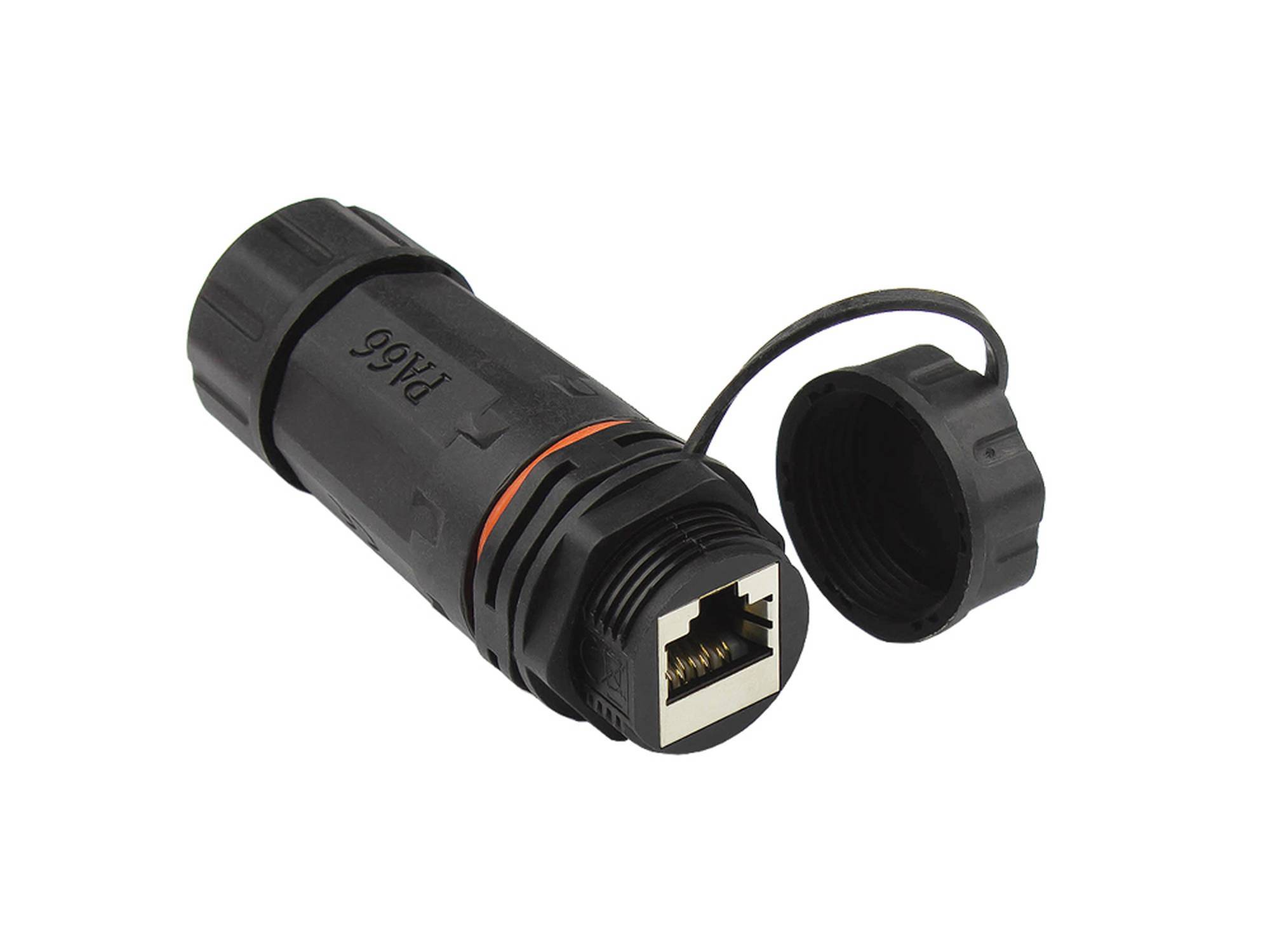 Good Connections Patchkabelkupplung, Outdoor (IP68) Cat.6A Kabel Patchkabel RJ45 Cat.6