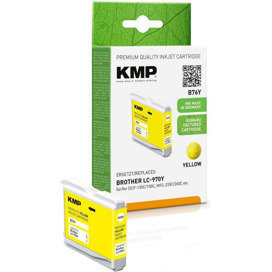 KMP Patrone Brother LC-970Y 300 S. yellow Multimedia-Technik Patronen