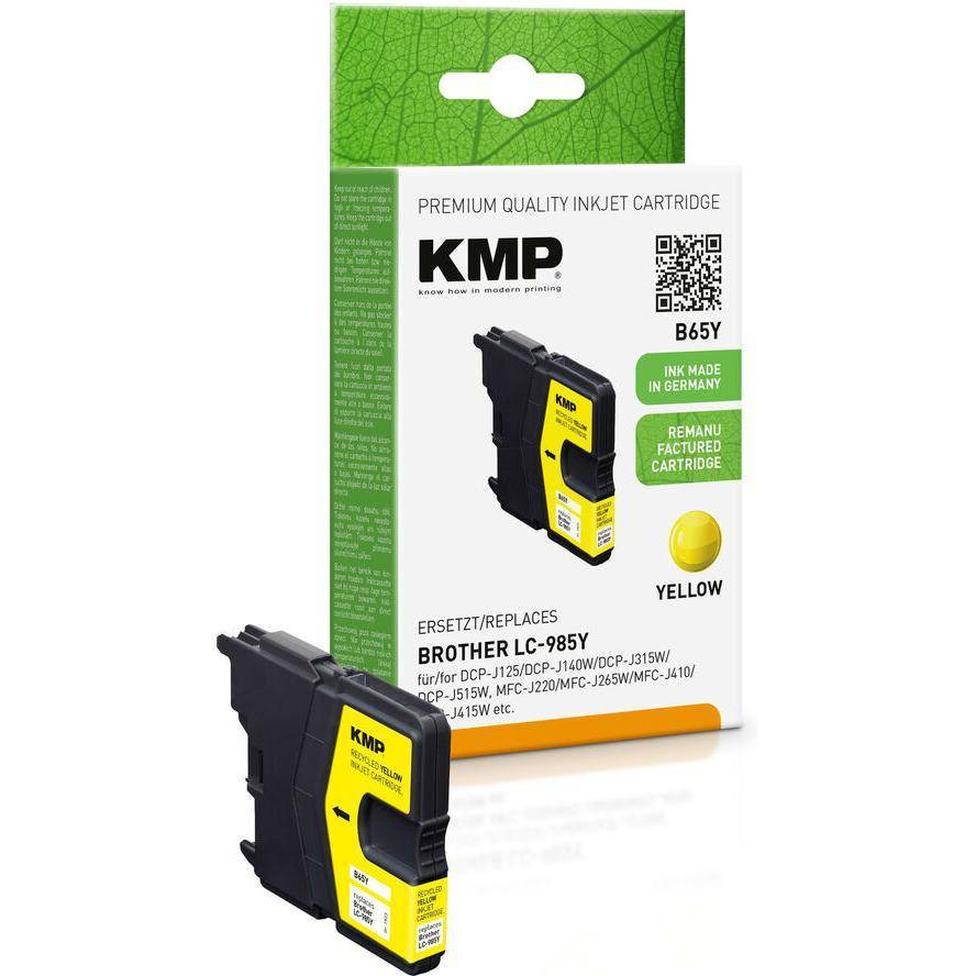 KMP Patrone Brother LC-985Y 260 S. yellow remanufactured Multimedia-Technik Patronen