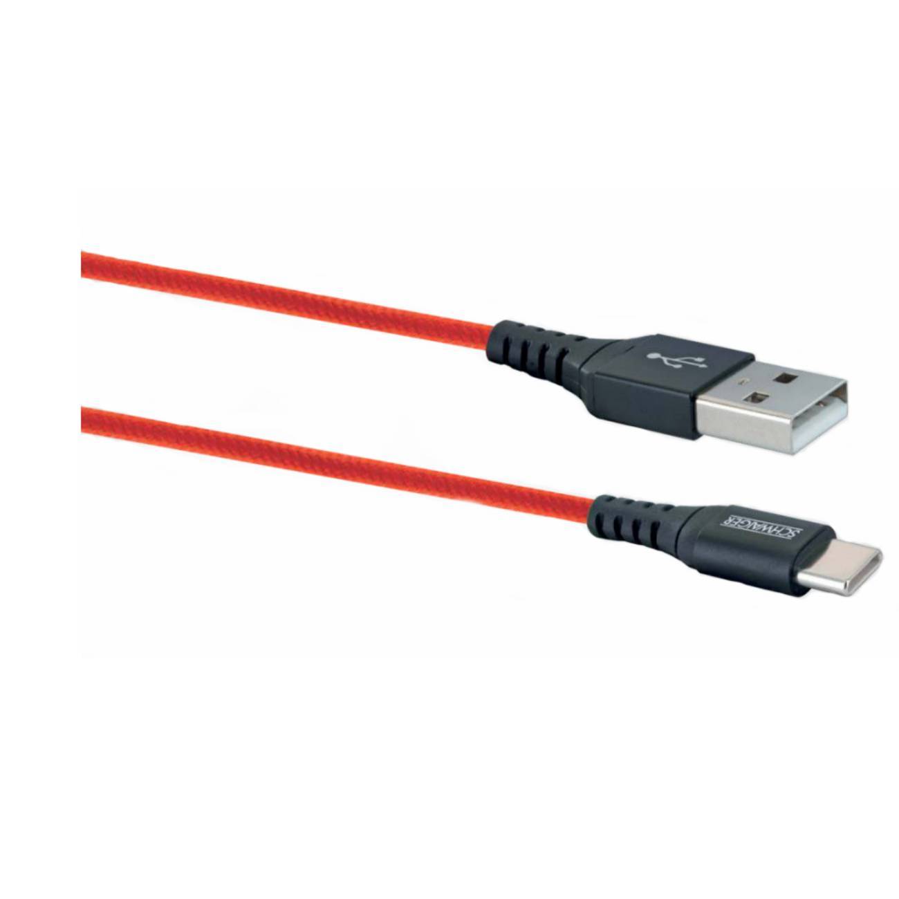 Schwaiger USB-Kabel 2.0 St. A->3.1 TypC 1,20m Rot Multimedia-Technik