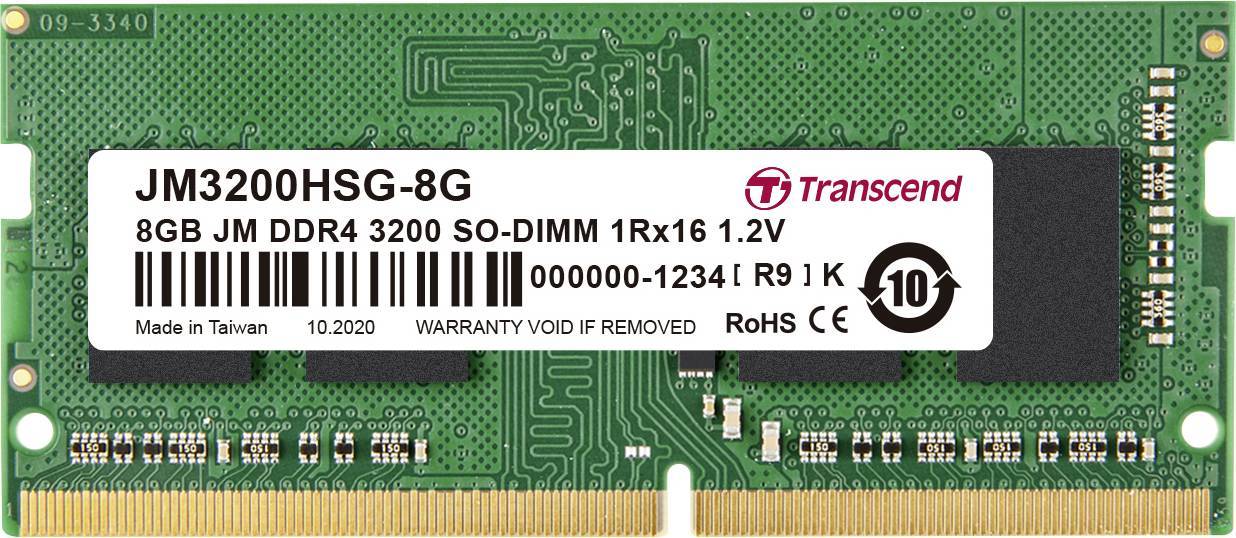 SO DDR4 8GB PC 3200 CL22 Transcend JetRam, JM3200HSG-8G Multimedia-Technik Speichermodule