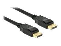 DELOCK Kabel DP 1.2 -> DP St/St 0.5m schwarz 4K 60Hz Multimedia-Technik Displayport-Kabel
