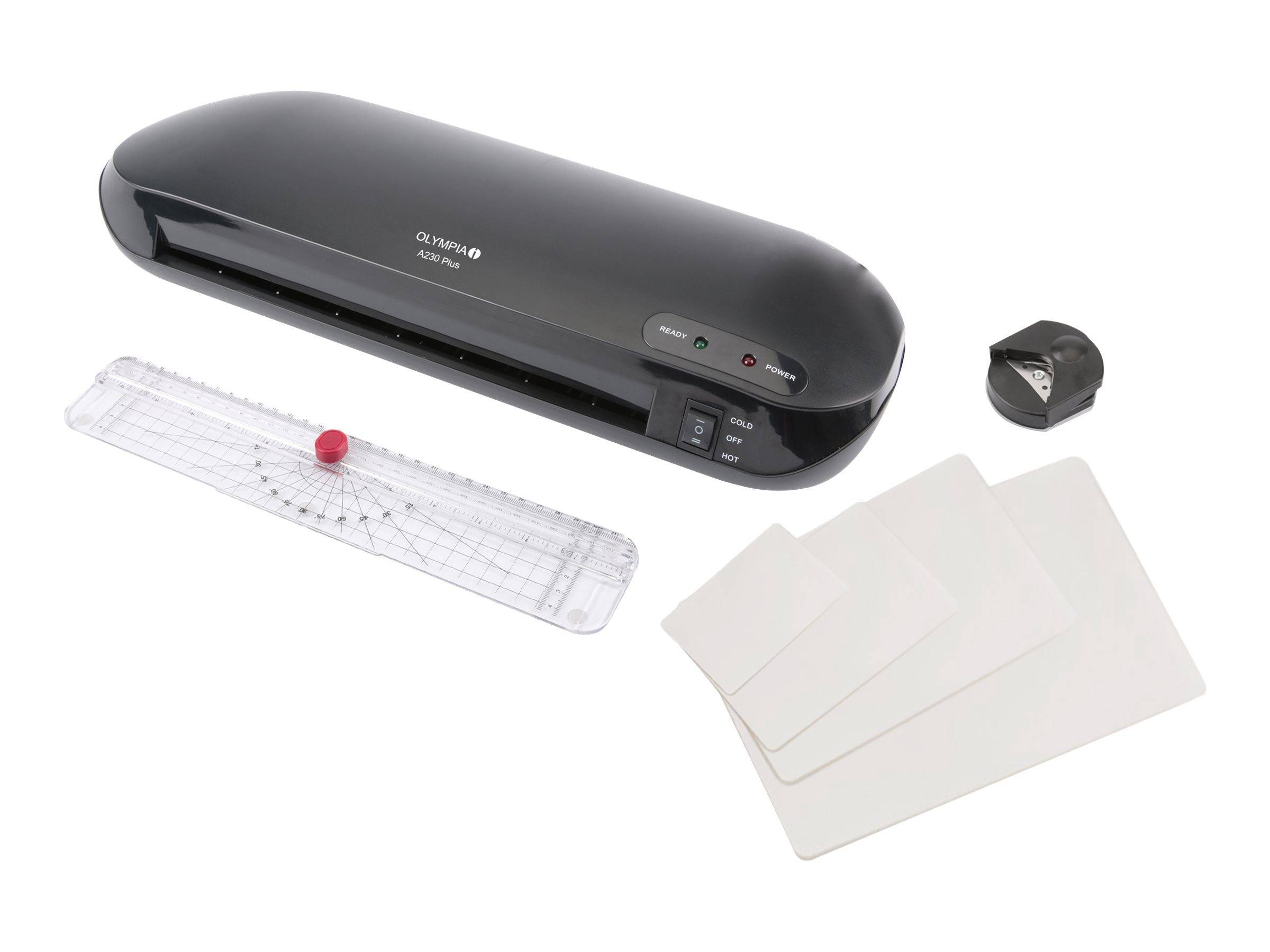 Olympia Laminierset A 230 Plus bis DIN A4 4-in-1 schwarz Multimedia-Technik Laminiergeräte
