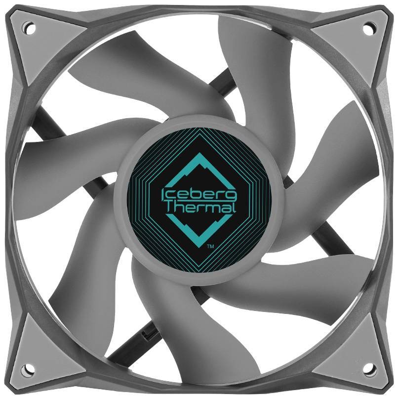 ICEBERG THERMAL IceGALE - 120mm Gray Multimedia-Technik Lüfter Sonstiges Zubehör und Ersatzteile