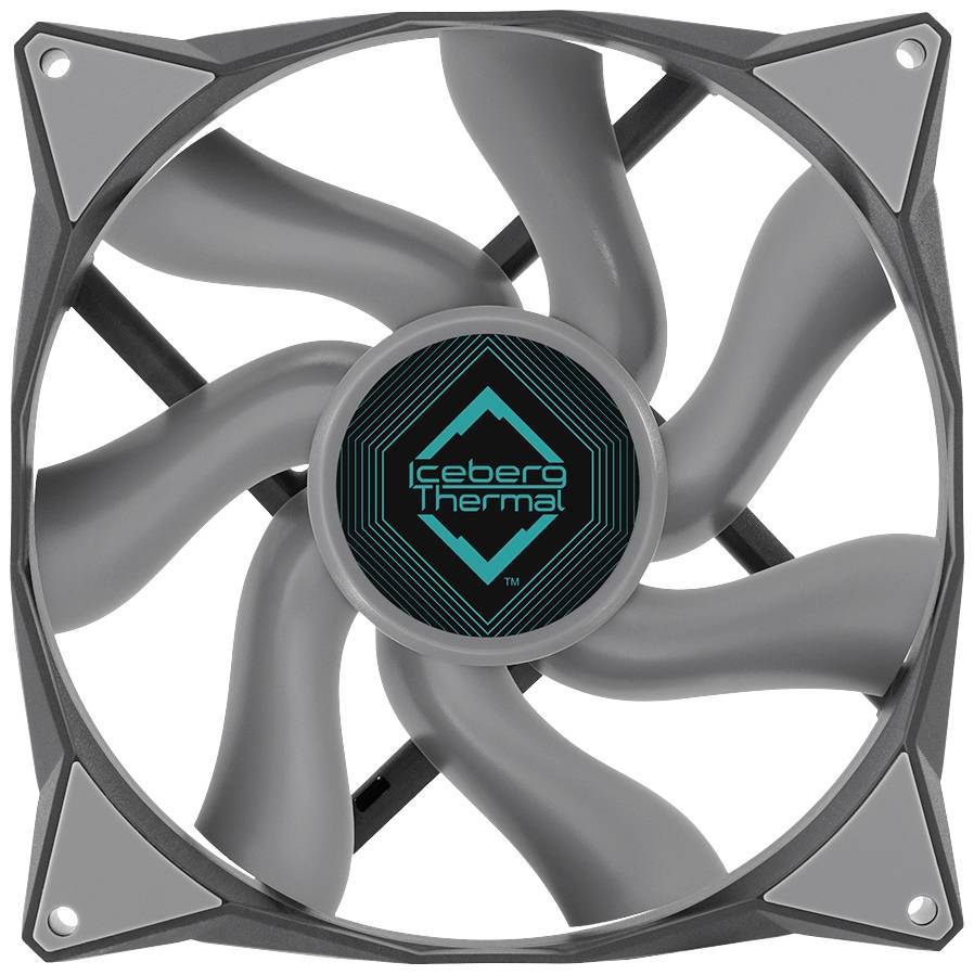 ICEBERG THERMAL IceGALE - 140mm PWM Gray Multimedia-Technik Lüfter Sonstiges Zubehör und
