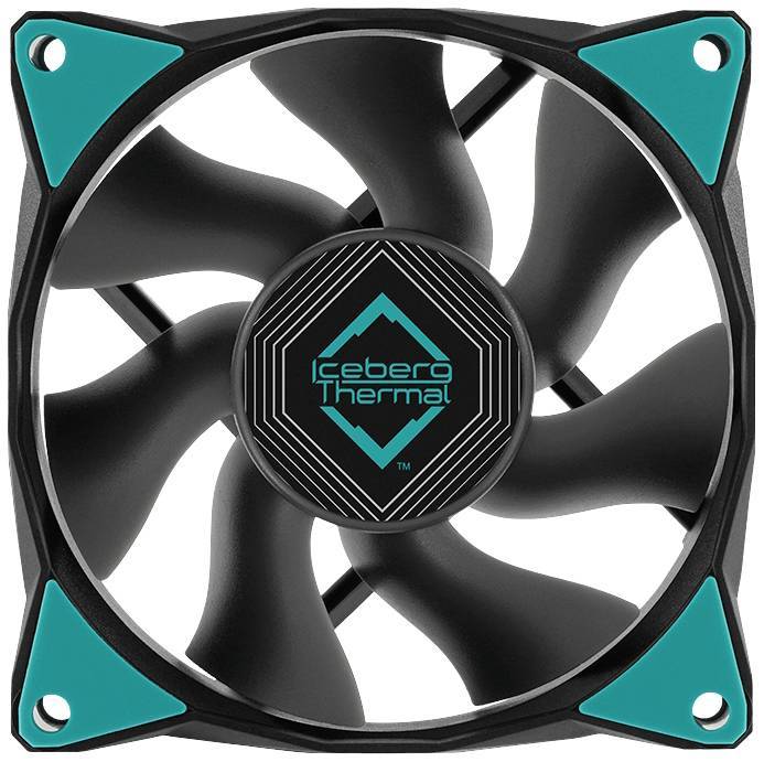 ICEBERG THERMAL IceGALE Xtra - 80mm Black Multimedia-Technik Lüfter