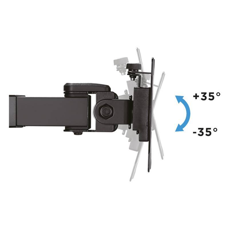 Logilink TIS 17-32 2TFT 3Gelenke schw. Max.12KG +Lochmont. Multimedia-Technik Tischhalter für