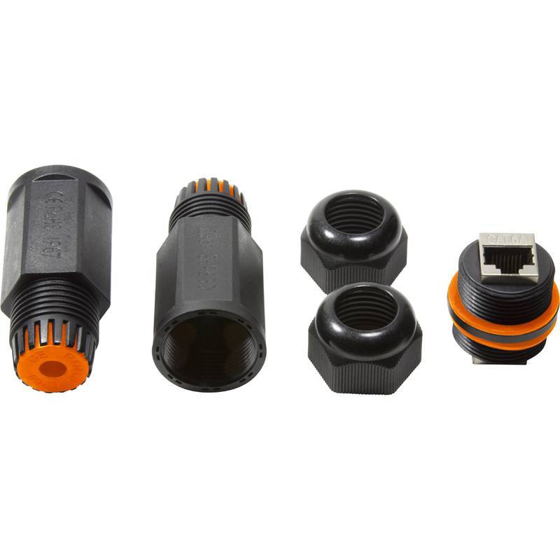 Logilink Patchkabelverbinder 2 x RJ45 Buchse wassergeschüt Multimedia-Technik Netzwerkzubehör