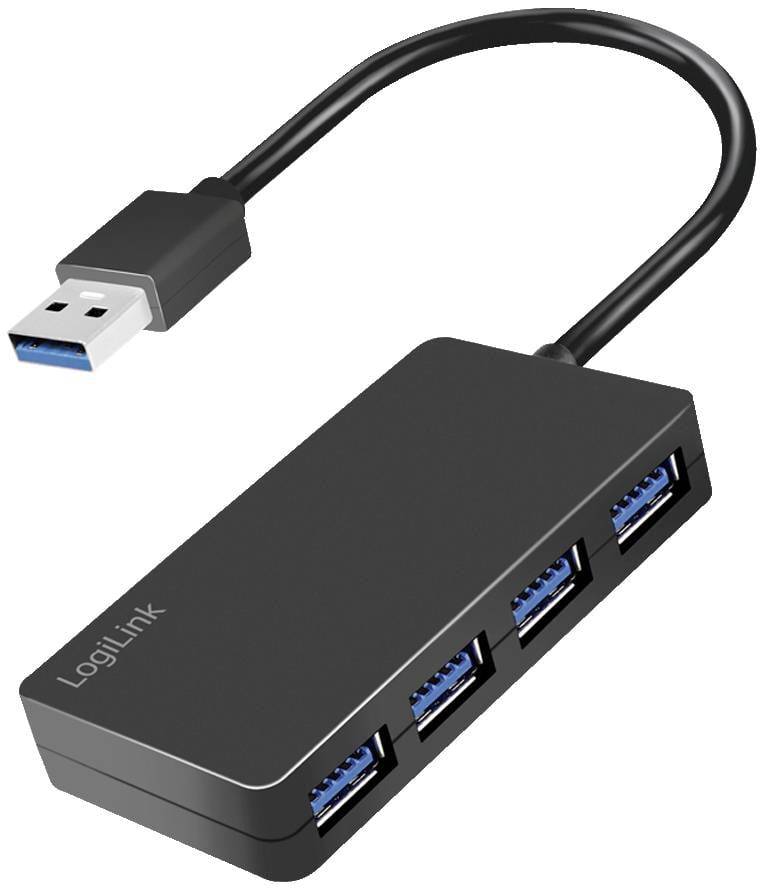 Logilink USB 3.2 HUB 4-port, Gen1 schwarz Multimedia-Technik HUBs