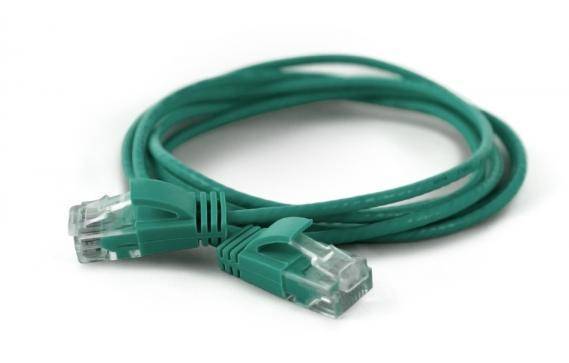 Wantec Patchkabel UTP CAT6a d=2,8mm 1,00m grün Kabel RJ45 Cat.6
