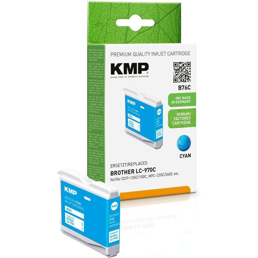 KMP Patrone Brother LC-970C 300 S. cyan remanufactured Multimedia-Technik Patronen