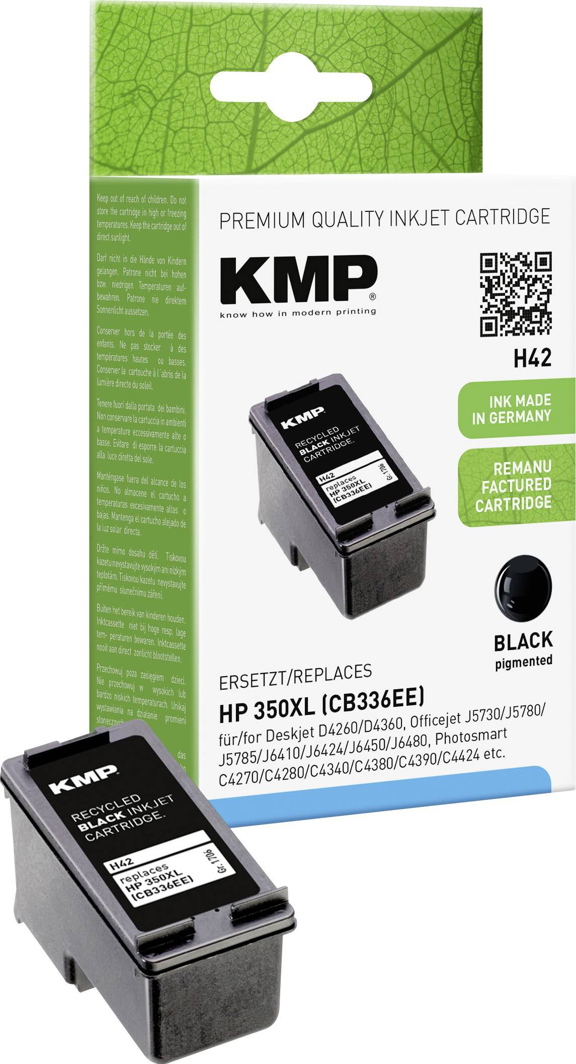KMP Patrone HP CB336EE Nr.350XL black 1000 S. H42 refilled Multimedia-Technik Patronen HP