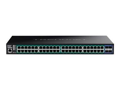 TRENDnet 52-Port Gigabit Web Smart 740W PoE+ Switch 10G SFP+ Multimedia-Technik Switche