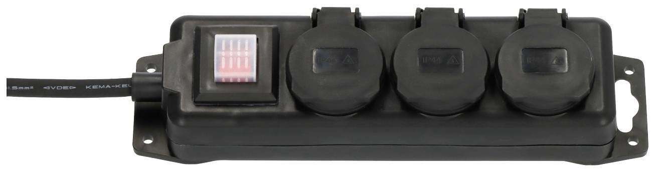 Brennenstuhl Std-Verteiler 3fach 2m H07RN-F3G1.5 Multimedia-Technik Steckdosenleisten