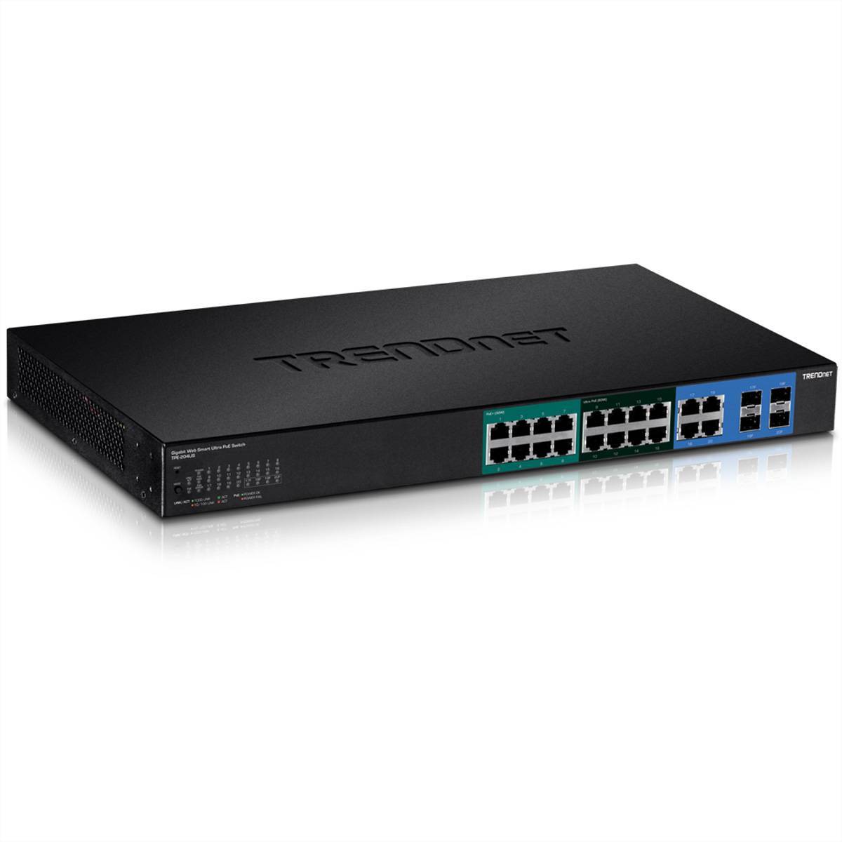 TRENDnet Switch 20-port Gbit UPoE 370W Web Smart 19 Multimedia-Technik Switche