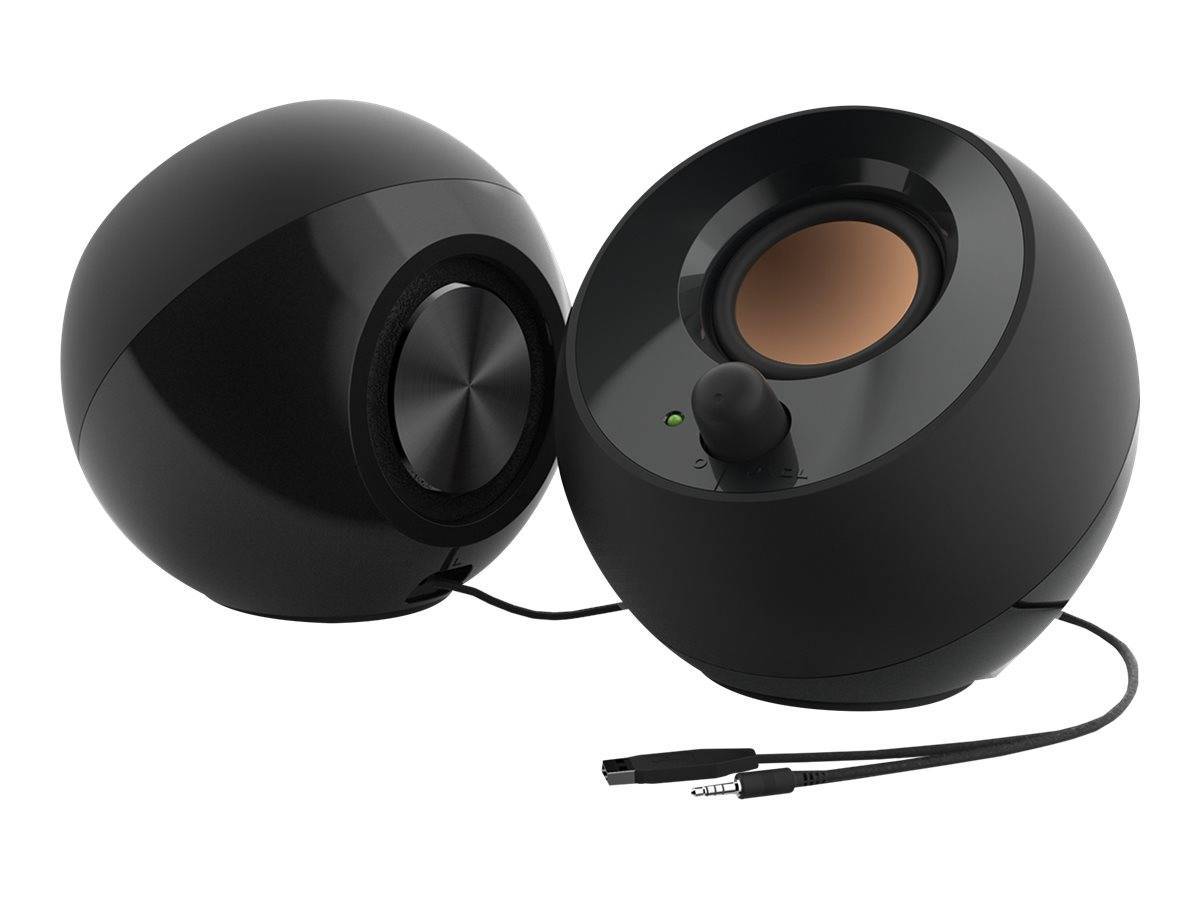 Creative Aktivbox Pebble V2 2.0 Schwarz Multimedia-Technik Aktivboxen
