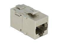 DELOCK Keystone Modul RJ45 -> Cat6A Metall Bu/Bu Multimedia-Technik