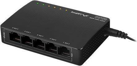 LANBERG Switch 5-Port 1GB PoE+(4xPoE 30W/1x max.60W)unmanag. Multimedia-Technik Switche