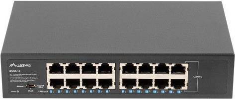 LANBERG Switch RSGE 16-Port 1GB unmanaged Gigab.Eth. 10/19 Multimedia-Technik Switche