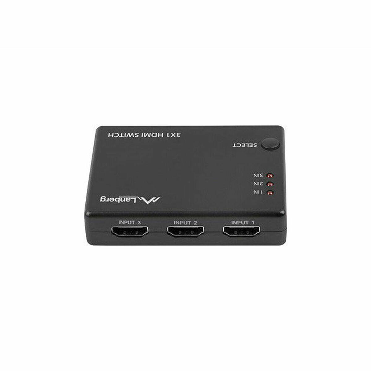 LANBERG Switch Video 3xHDMI + Micro-USB-Port + Fernbedienung Multimedia-Technik Switche