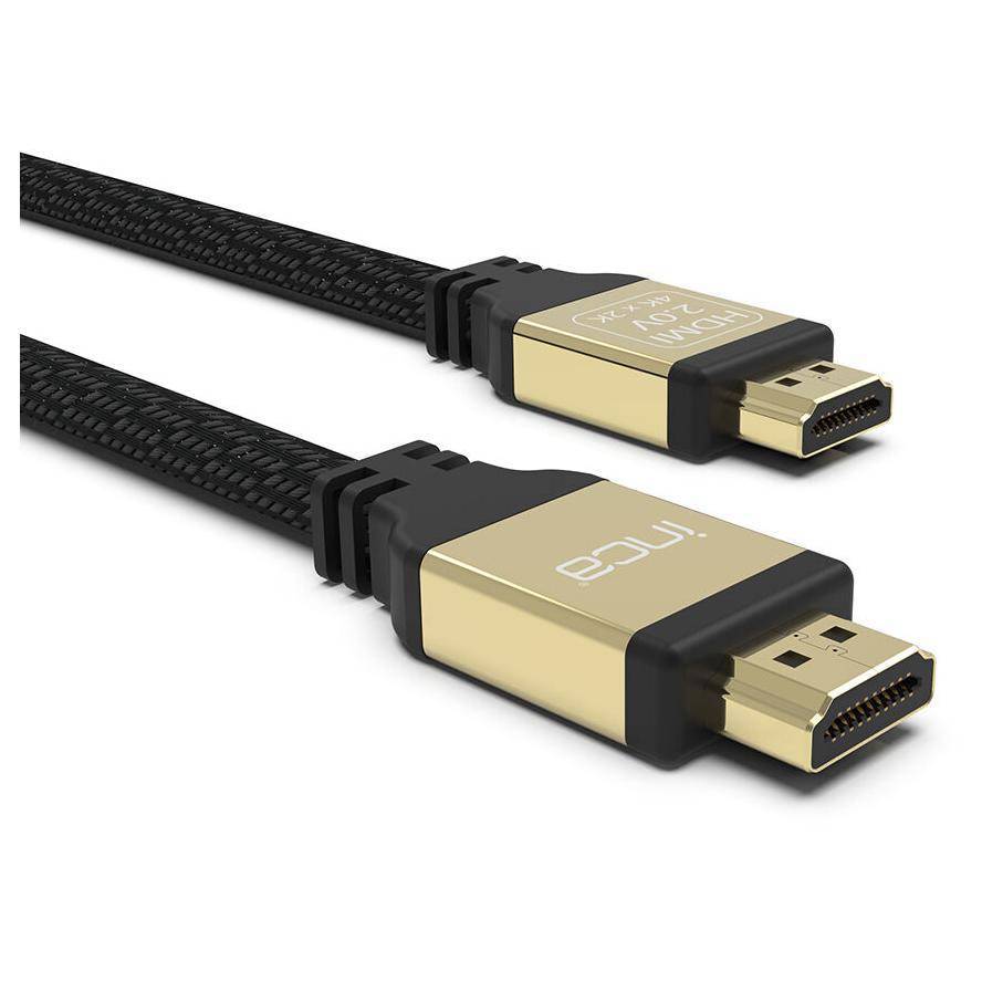 INCA HDMI-Kabel2.0 4K 18Gbit/s 4096x2160@ 30Hz 2.00m sw retail Multimedia-Technik HDMI-Kabel
