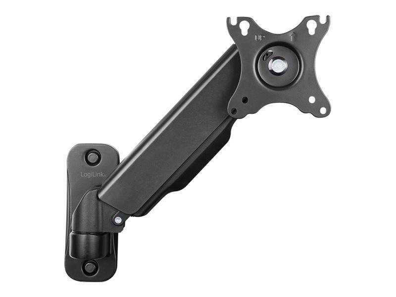 Logilink Monitorwandhalterung 17-32,Gasdruckfeder, 90-380mm Multimedia-Technik Wandhalterung