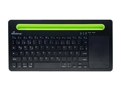MediaRange Tastatur Wireless 78 Tasten Touchpad DE schwarz Eingabe / Ausgabe Mäuse & Tastaturen